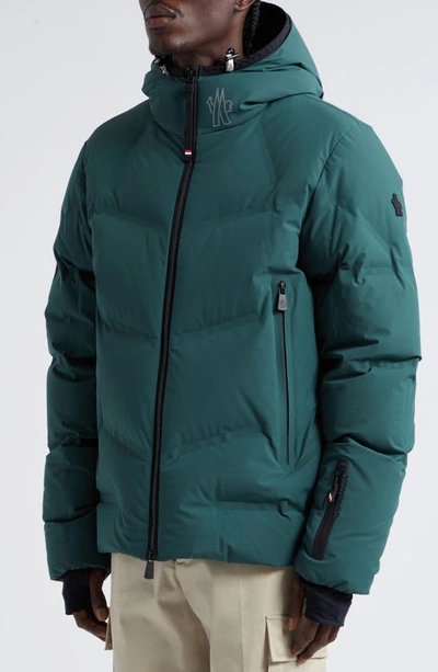 Shop Moncler Arcesaz Water Repellent Hooded Down Jacket In Green