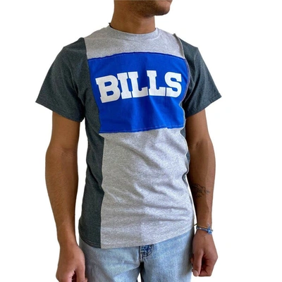 Shop Refried Apparel Heather Gray Buffalo Bills Sustainable Split T-shirt