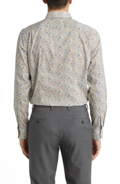 Shop Paul Smith Tailored Fit Floral Cotton Dress Shirt In Multi