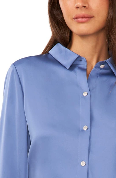 Shop Halogen Button-up Shirt In Soft Indigo