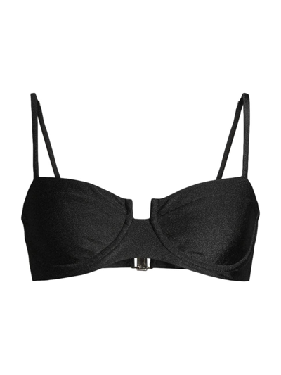 Shop Patbo Women's Underwire Bikini Top In Black