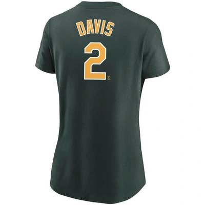 Shop Nike Khris Davis Green Oakland Athletics Name & Number T-shirt