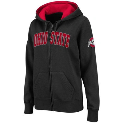Shop Colosseum Black Ohio State Buckeyes Arched Name Full-zip Hoodie