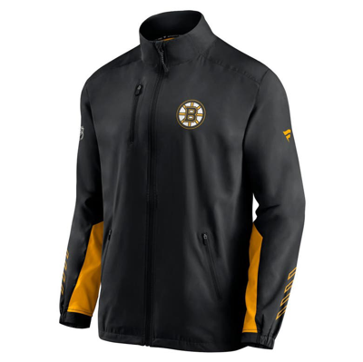 Shop Fanatics Branded Black Boston Bruins Authentic Pro Locker Room Rinkside Full-zip Jacket