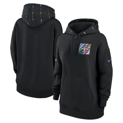 Shop Nike Black New Orleans Saints 2023 Nfl Crucial Catch Club Pullover Hoodie