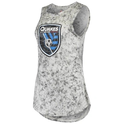 Shop 5th And Ocean By New Era 5th & Ocean By New Era Gray San Jose Earthquakes Washed Mineral Dye Jersey Tank Top