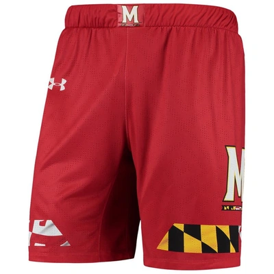 Shop Under Armour Red Maryland Terrapins Replica Basketball Short