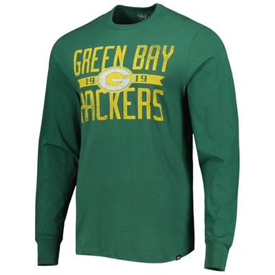 Shop 47 ' Green Green Bay Packers Brand Wide Out Franklin Long Sleeve T-shirt