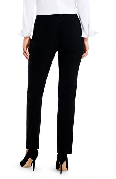 Shop Nic + Zoe Wonderstretch Pocket Straight Leg Pants In Black Onyx