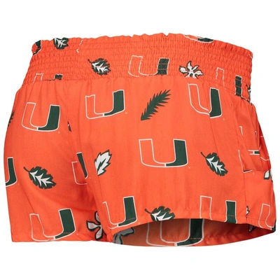 Shop Wes & Willy Orange Miami Hurricanes Beach Shorts
