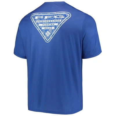 Shop Columbia Royal Kentucky Wildcats Terminal Tackle Omni-shade T-shirt
