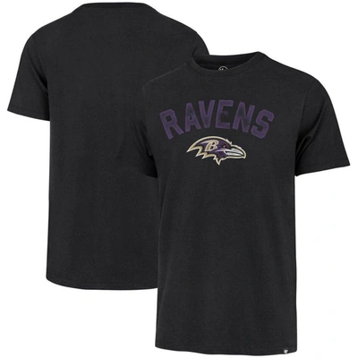 Shop 47 ' Black Baltimore Ravens All Arch Franklin T-shirt