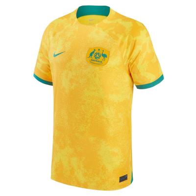 Shop Nike Yellow Australia National Team 2022/23 Home Replica Jersey