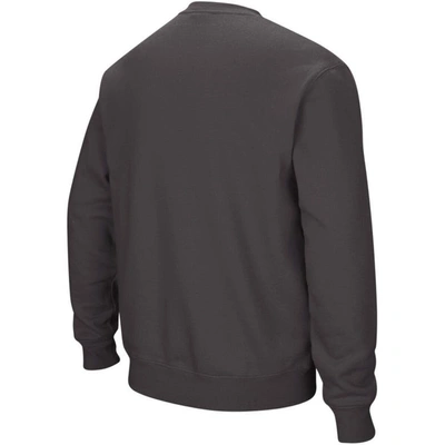 Colosseum Men's Nc State Wolfpack Arch & Logo Crew Neck Sweatshirt In Charcoal