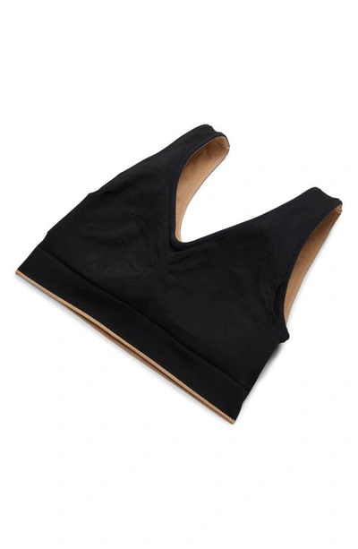 Spanxr Breast Of Both Worlds Reversible Wireless Bra In Very Black/ Barely