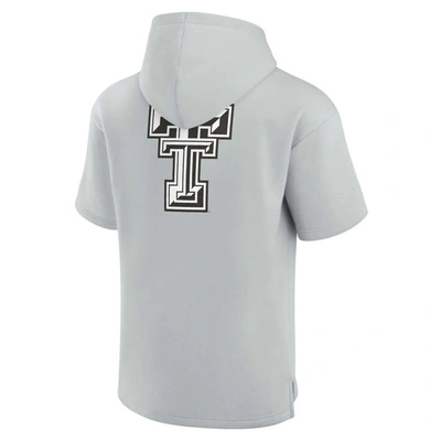 Shop Fanatics Signature Unisex  Gray Texas Tech Red Raiders Elements Super Soft Fleece Short Sleeve Pullov