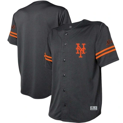 Shop Stitches Black New York Mets Team Fashion Jersey