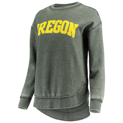 Shop Pressbox Green Oregon Ducks Vintage Wash Pullover Sweatshirt