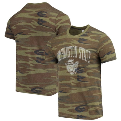 Shop Alternative Apparel Camo Washington State Cougars Arch Logo Tri-blend T-shirt