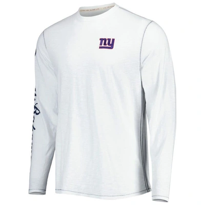 Shop Tommy Bahama White New York Giants Laces Out Billboard Long Sleeve T-shirt