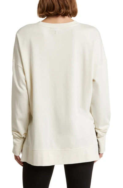Sweaty Betty After Class Sweatshirt In Lily Wht