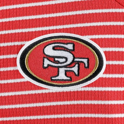 Shop Antigua Scarlet San Francisco 49ers Maverick Waffle Henley Long Sleeve T-shirt