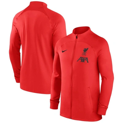 Shop Nike Red Liverpool Performance Strike Track Full-zip Jacket