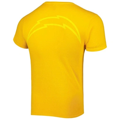 Shop 47 ' Gold Los Angeles Chargers Fast Track Tonal Highlight T-shirt