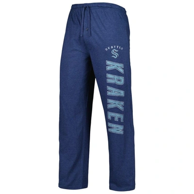 Shop Concepts Sport Deep Sea Blue/gray Seattle Kraken Meter Long Sleeve T-shirt & Pants Sleep Set