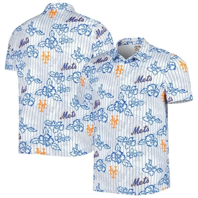 Shop Reyn Spooner White New York Mets Cooperstown Collection Puamana Print Polo