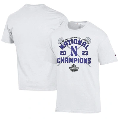 Shop Champion Lacrosse National S Locker Room T-shirt In White