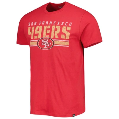 Shop 47 ' Scarlet San Francisco 49ers Team Stripe T-shirt