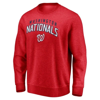 Shop Fanatics Branded Red Washington Nationals Gametime Arch Pullover Sweatshirt