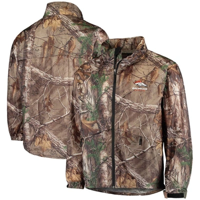 Shop Dunbrooke Realtree Camo Denver Broncos Circle Sportsman Waterproof Packable Full-zip Jacket