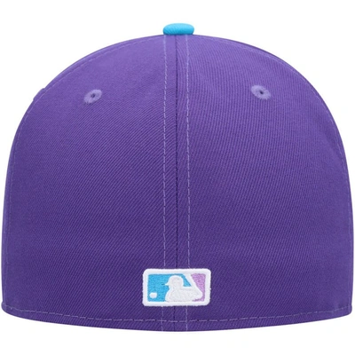 Shop New Era Purple Houston Astros Vice 59fifty Fitted Hat