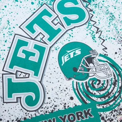 Shop Mitchell & Ness White New York Jets Team Burst Sublimated T-shirt