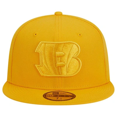 Shop New Era Gold Cincinnati Bengals Color Pack 59fifty Fitted Hat