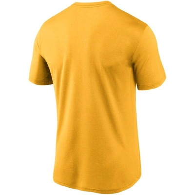 Shop Nike Gold Pittsburgh Pirates Wordmark Legend T-shirt