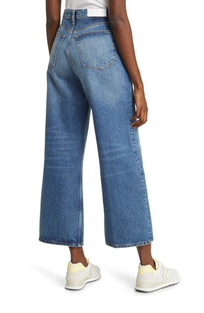 Shop Re/done Wide Leg Crop Nonstretch Jeans In Speedway