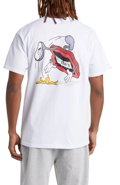 Shop Icecream Banana Peel Cotton Graphic T-shirt In White