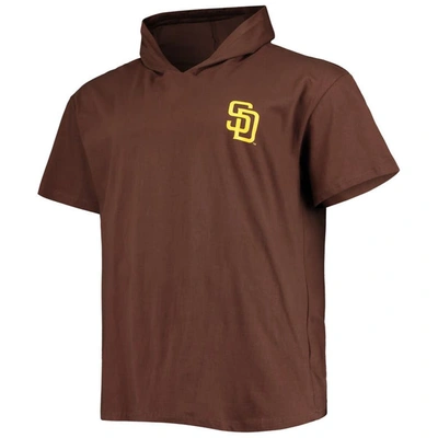 Shop Profile Brown San Diego Padres Big & Tall Jersey Short Sleeve Pullover Hoodie T-shirt