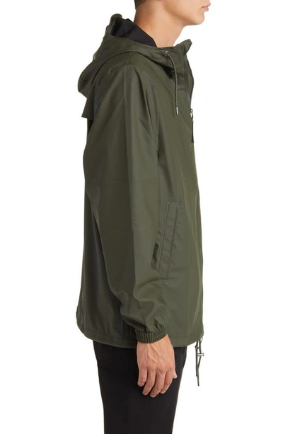 Shop Rains Storm Breaker Waterproof Rain Jacket In Green