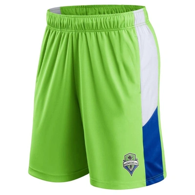 Shop Fanatics Branded Rave Green Seattle Sounders Fc Champion Rush Shorts