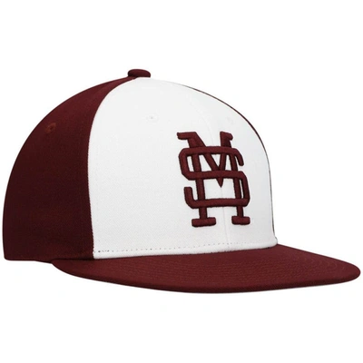 Shop Adidas Originals Adidas White Mississippi State Bulldogs On-field Baseball Fitted Hat