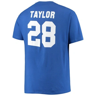 Shop Fanatics Branded Jonathan Taylor Royal Indianapolis Colts Big & Tall Player Name & Number T-shirt