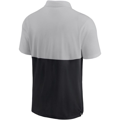Shop Nike Silver/black Chicago White Sox Team Baseline Striped Performance Polo