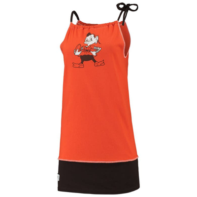 Shop Refried Apparel Orange Cleveland Browns Sustainable Vintage Tank Dress