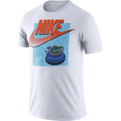 Shop Nike White Florida Gators Swoosh Spring Break T-shirt