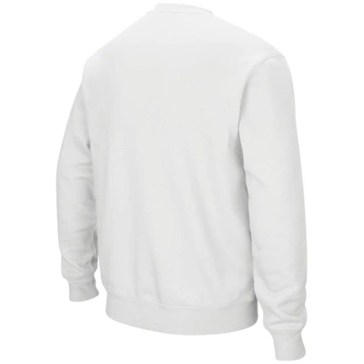 Shop Colosseum White Maryland Terrapins Arch & Logo Crew Neck Sweatshirt