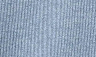 Shop Blu Pepper Split Neck Rib Knit Top In Dusty Blue